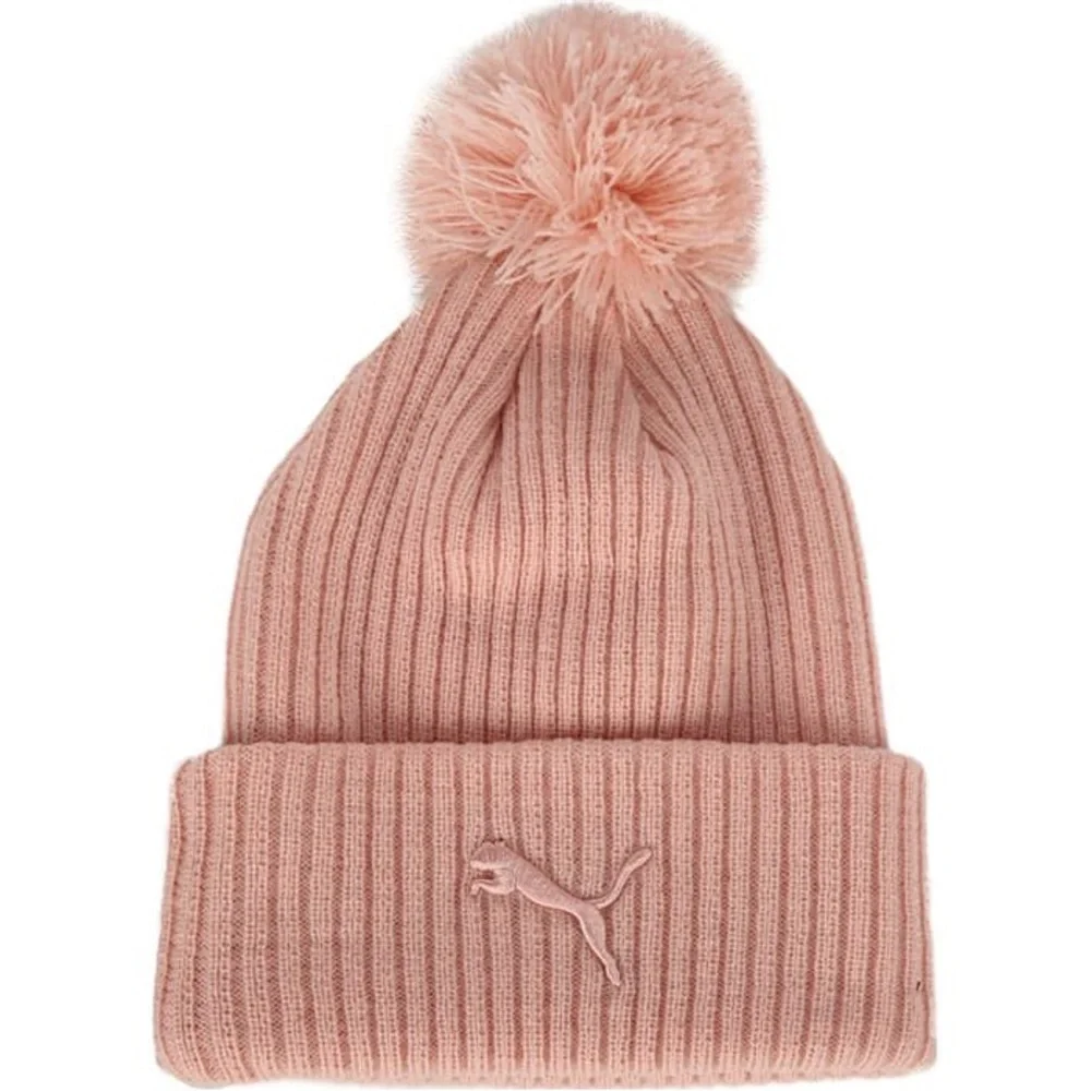 Puma Lily Cuff Pom Beanie Knit Hat - Picture 1 of 2